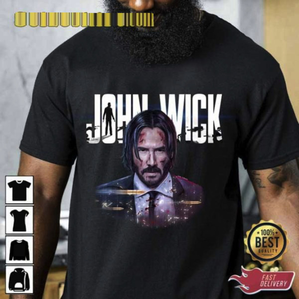 John Wick Keanu Reeves Unisex T-shirt Gift For Fan